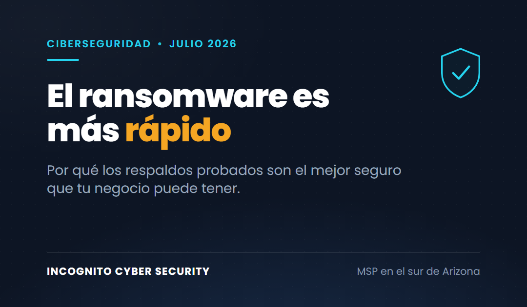 El ransomware es más rápido: por qué tus respaldos son el mejor seguro que puedes tener