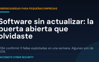 Software sin actualizar: la puerta abierta que olvidaste
