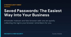 Saved passwords browser security featured image for Incognito Cyber Security