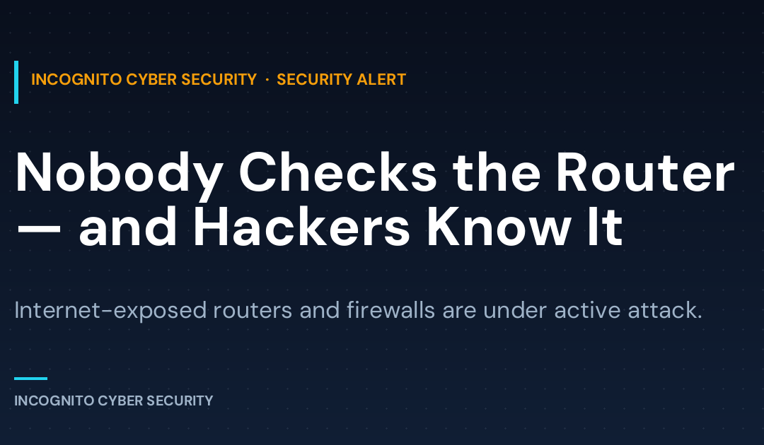 Nobody Checks the Router — and Hackers Know It