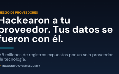 Hackearon a tu proveedor. Tus datos se fueron con él.