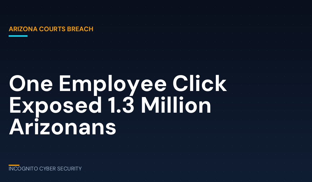 One Employee Click Exposed 1.3 Million Arizonans. What Would Yours Do?
