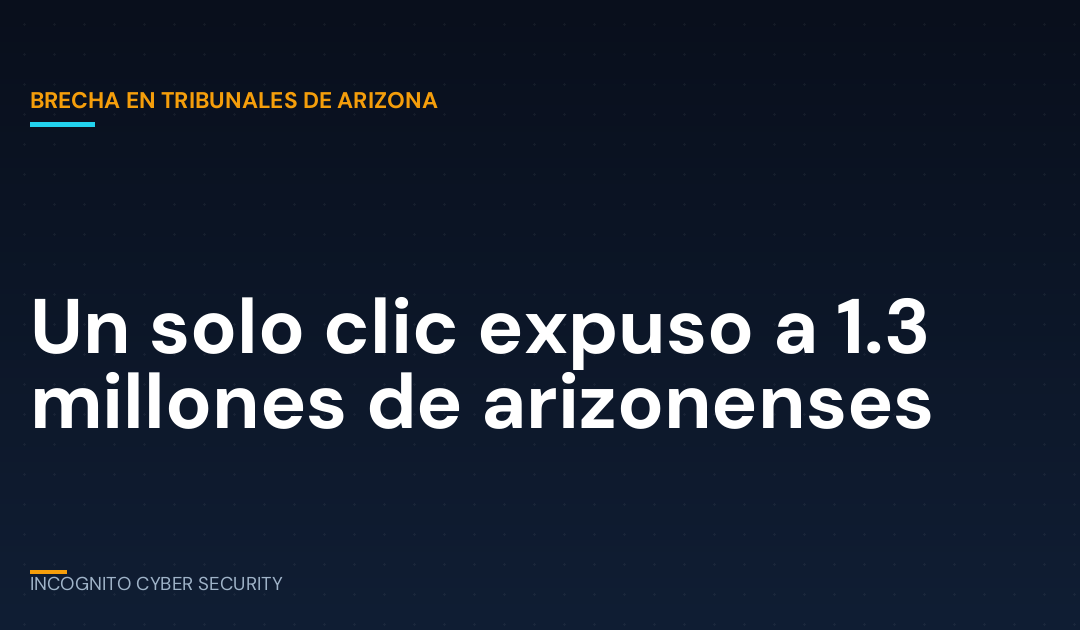 Un solo clic de un empleado expuso a 1.3 millones de arizonenses. ¿Qué haría el tuyo?