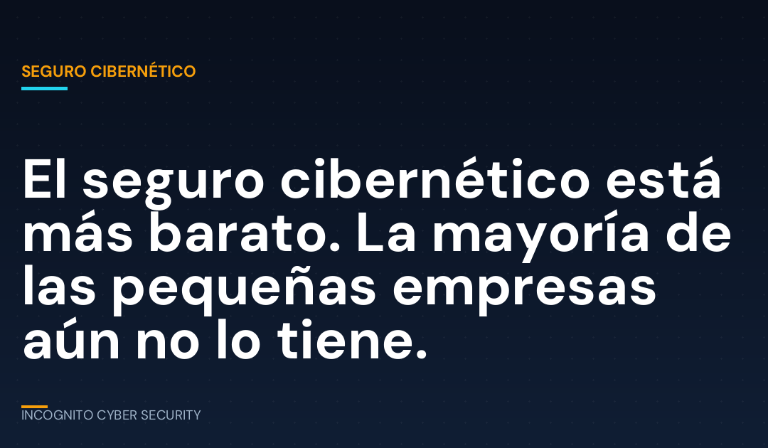 El seguro cibernético está más barato. La mayoría de las pequeñas empresas aún no lo tiene.