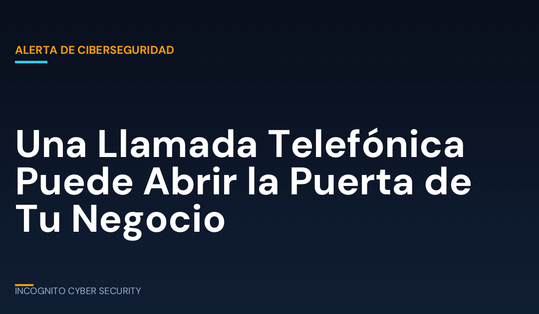 Una llamada telefónica puede abrir la puerta de tu negocio